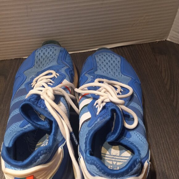 Adidas Ninja Boys 4 Boost Blue Running Shoes Sneakers 2K - Picture 10 of 14